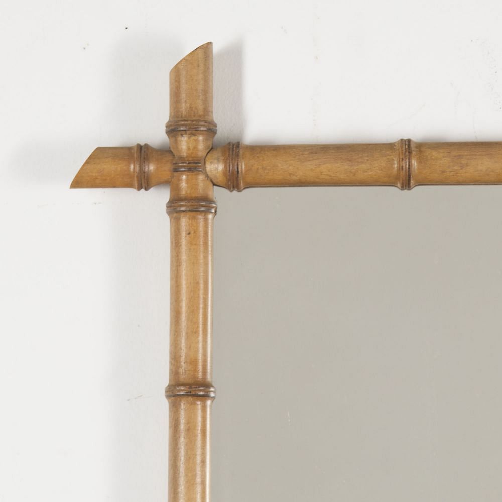 20th Century French Faux Bamboo Mirror MI3523130