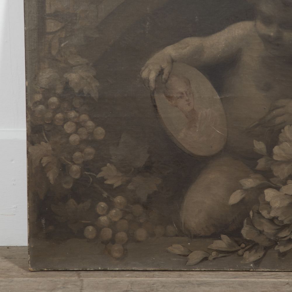 19th Century French Grisaille Painting of A Cherub WD1521008