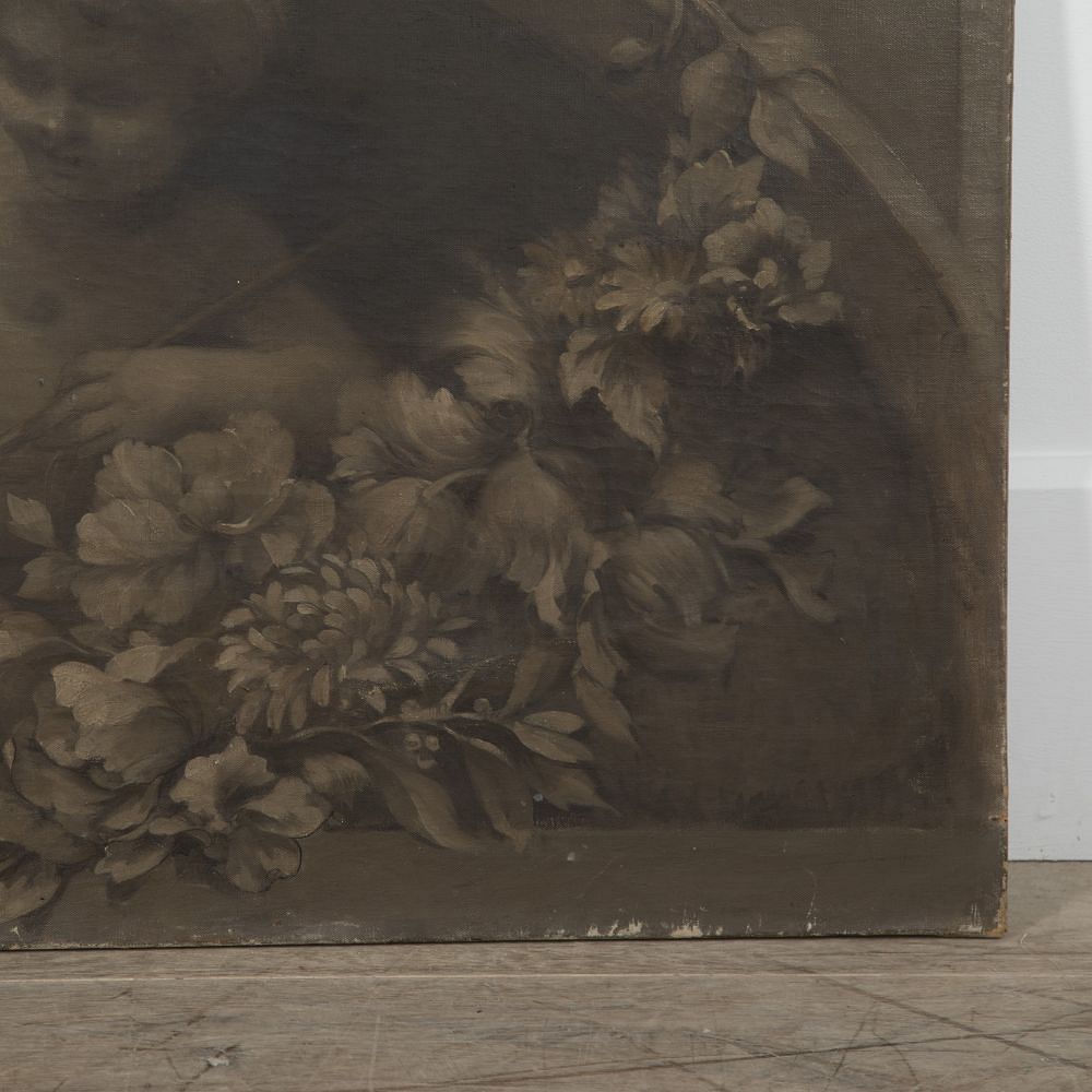 19th Century French Grisaille Painting of A Cherub WD1521008