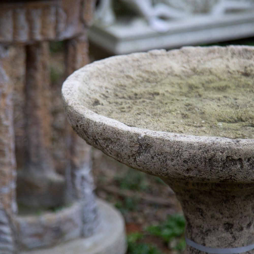 Stone Birdbath on Baluster Pedestal GA1961618