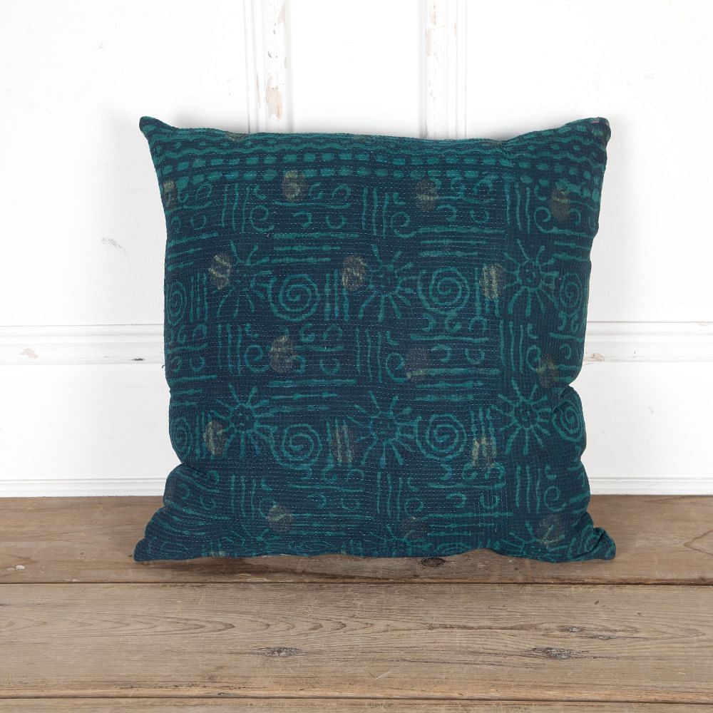 20th Century Hand Blocked Indian Textile Cushion RT9026060