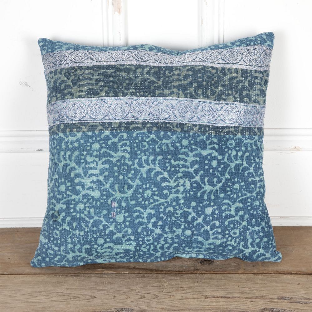 20th Century Hand Blocked Indian Textile Cushion RT9026055
