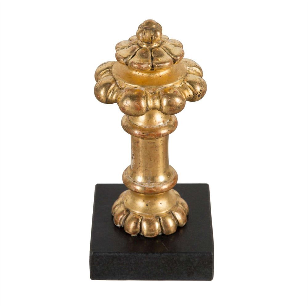 Hand Carved And Water Gilded Finial DA7159271
