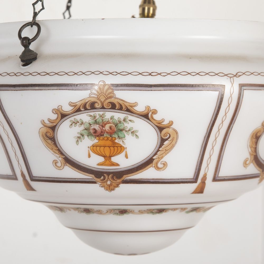 20th Century Hand Painted Hanging Shade LC3625729