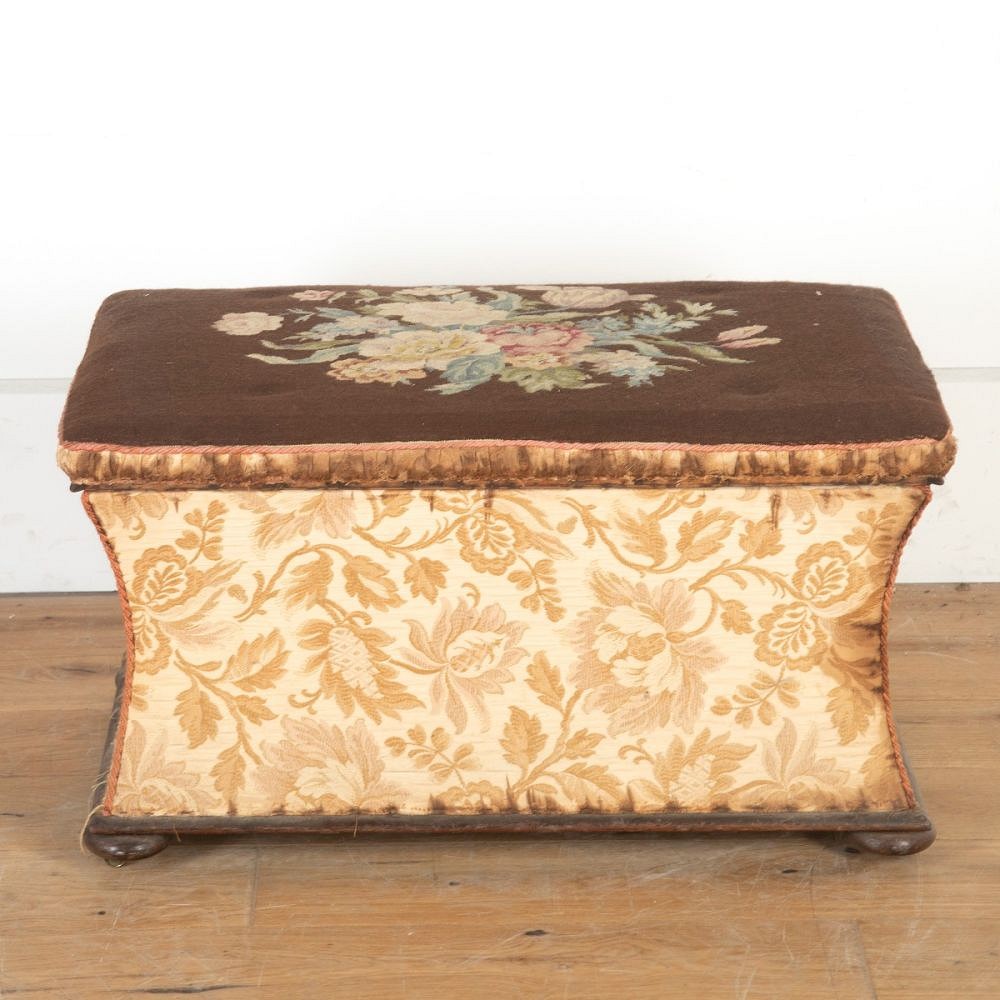 English 20th Century Needlepoint Ottoman ST5558030