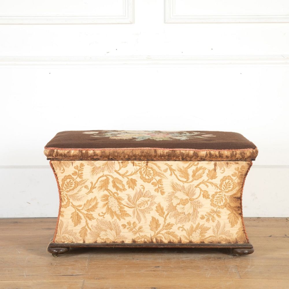English 20th Century Needlepoint Ottoman ST5558030