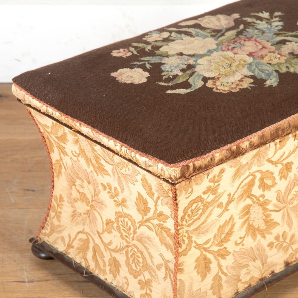 English 20th Century Needlepoint Ottoman ST5558030