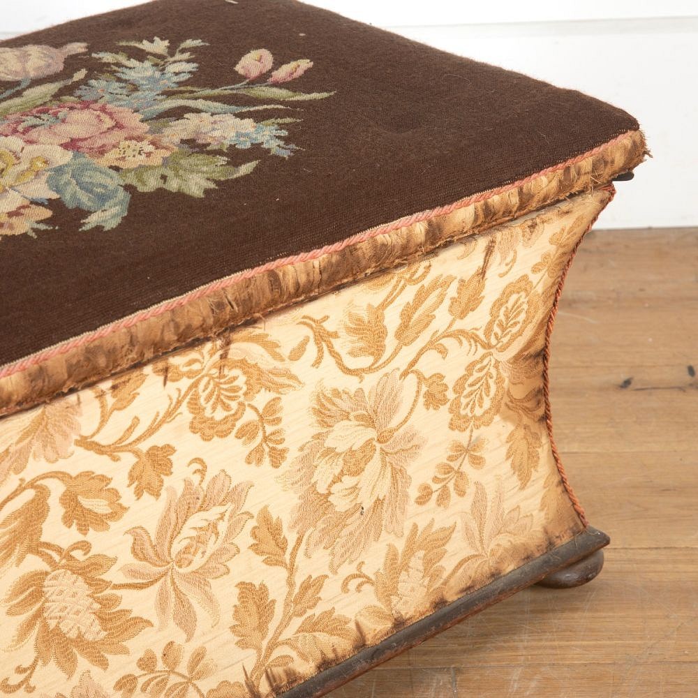 English 20th Century Needlepoint Ottoman ST5558030