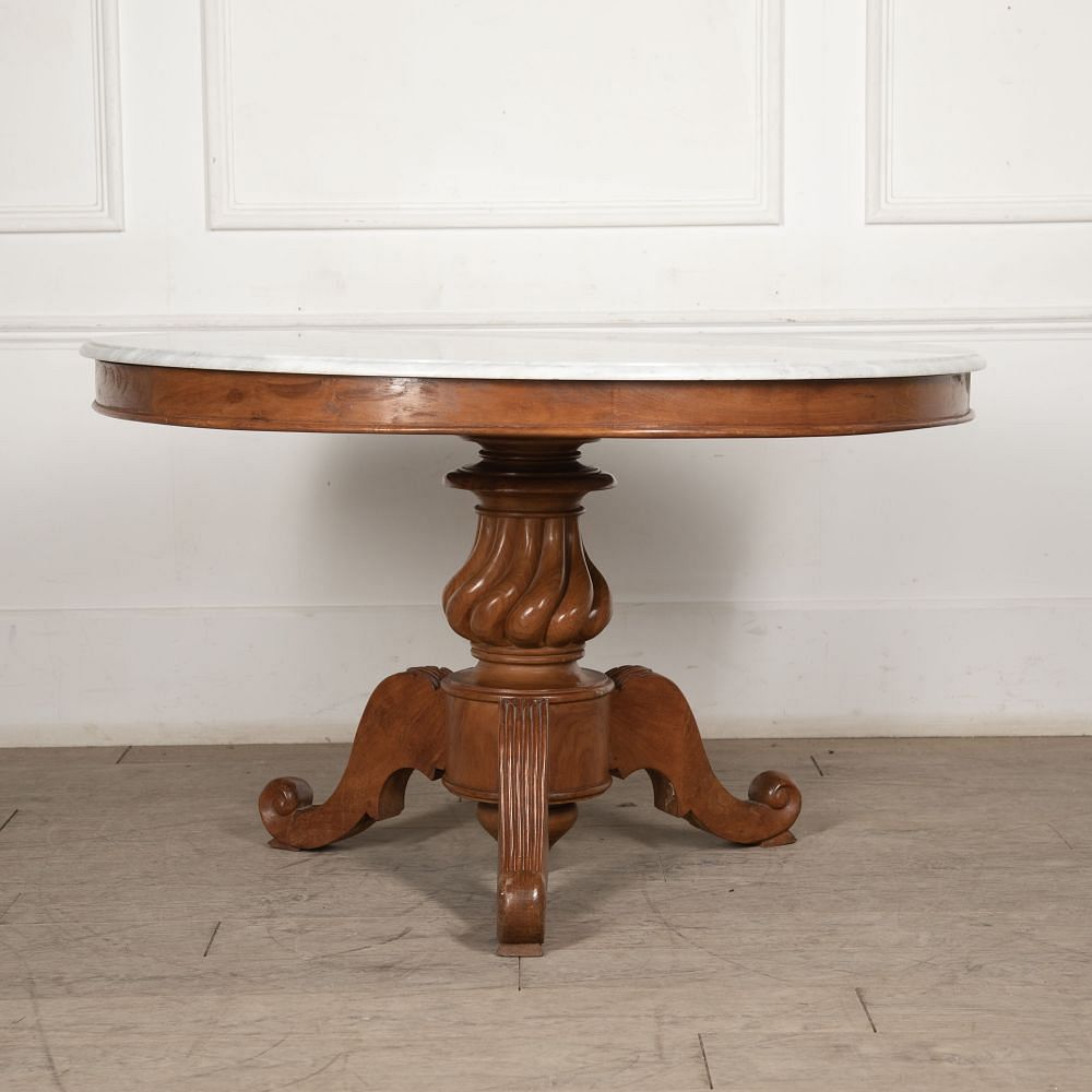Large 20th Century Round Marble Top Table TD5227222