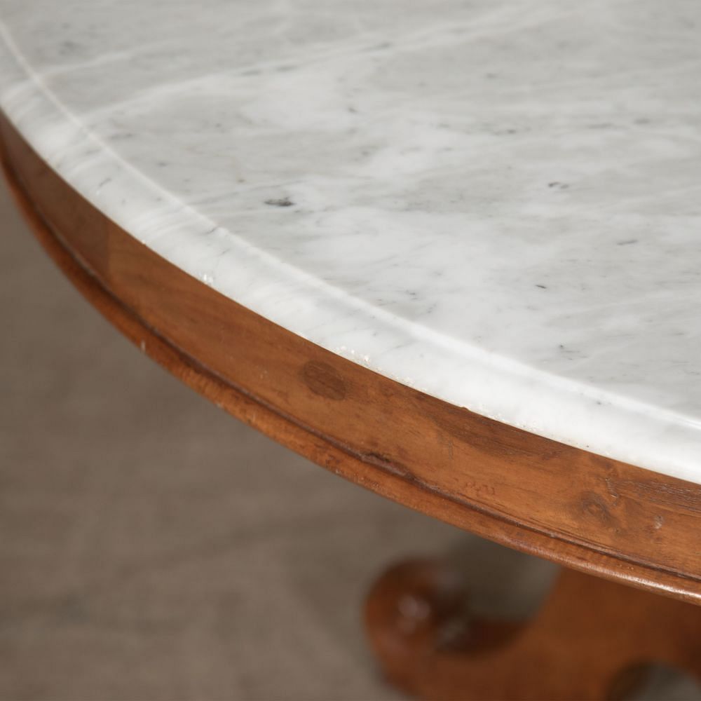 Large 20th Century Round Marble Top Table TD5227222