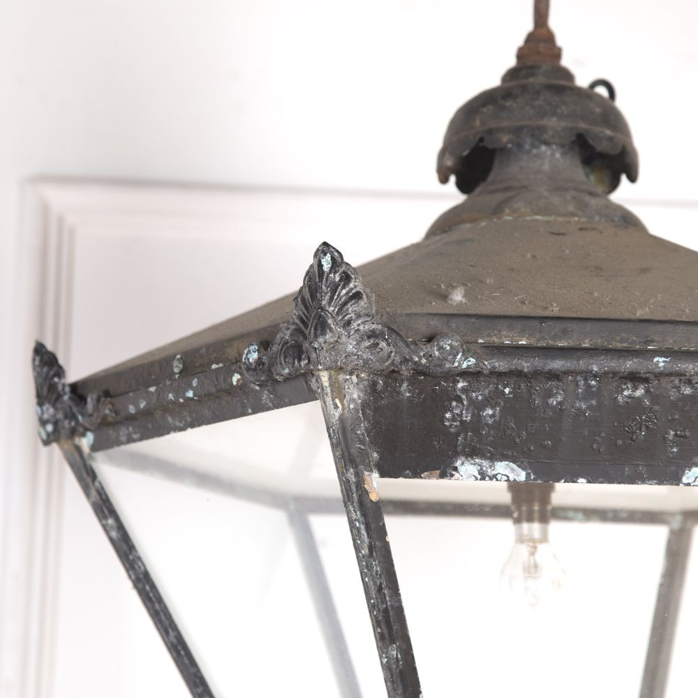 Large Black Painted Lantern LL5558024