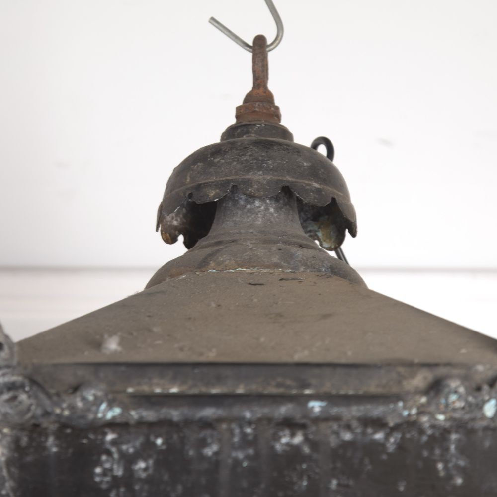 Large Black Painted Lantern LL5558024