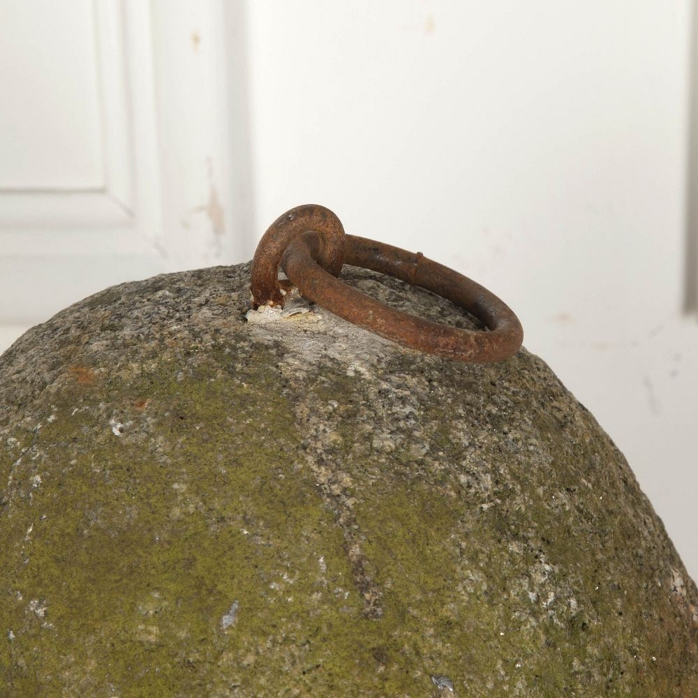 Large Early 19th Century French Ovoid Farm Weight DA8528058