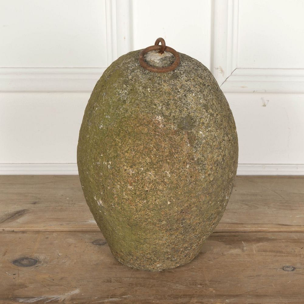 Large Early 19th Century French Ovoid Farm Weight DA8528058
