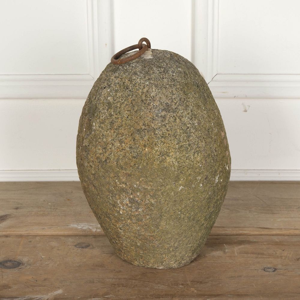 Large Early 19th Century French Ovoid Farm Weight DA8528058