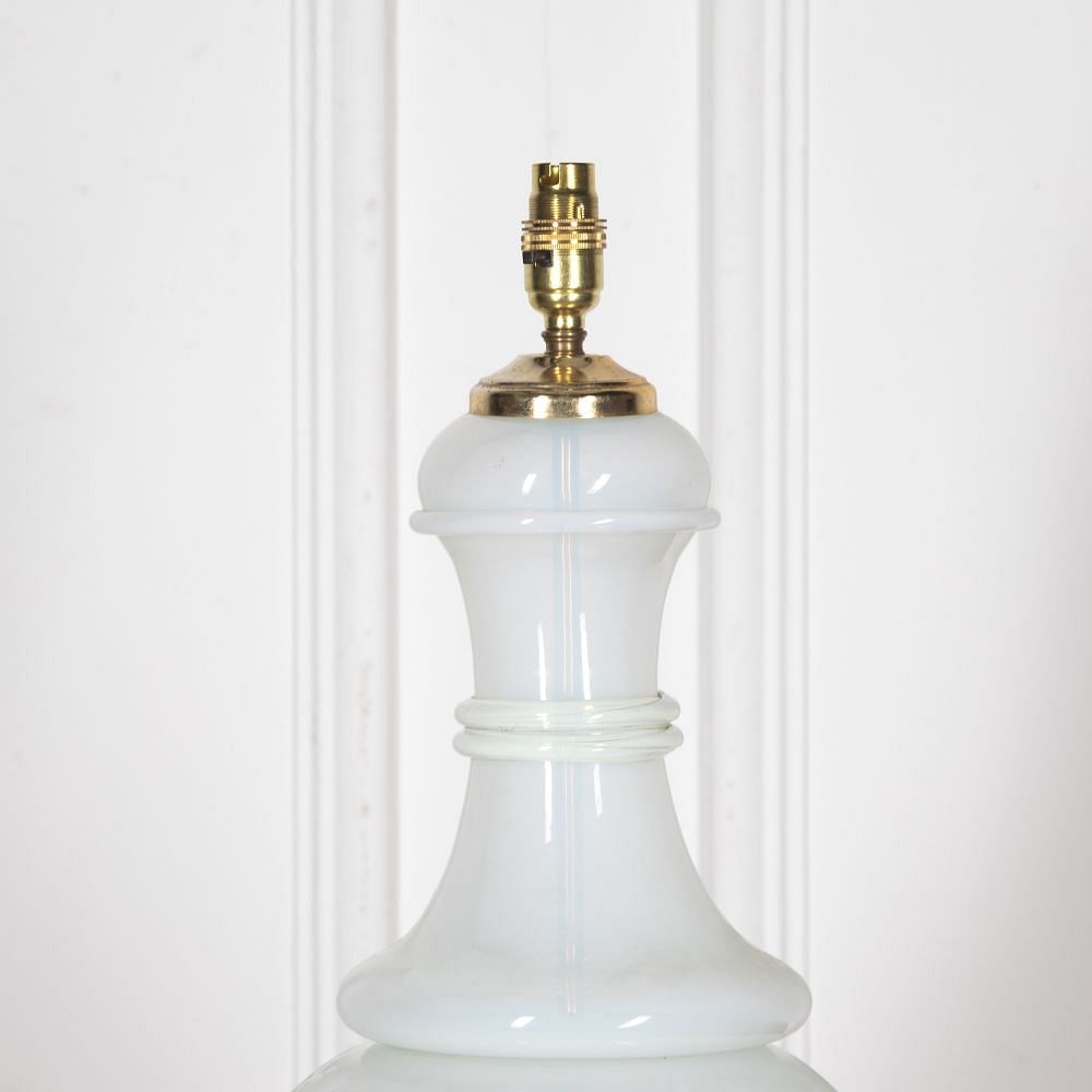Large 20th Century Italian Opaline Lamp LT2823508