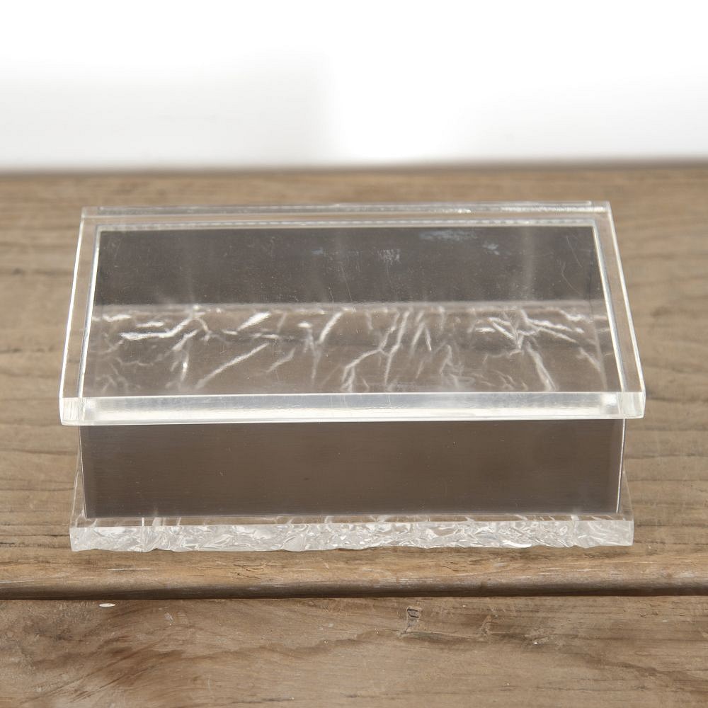 Italian Lucite and Chrome Box DA3014164