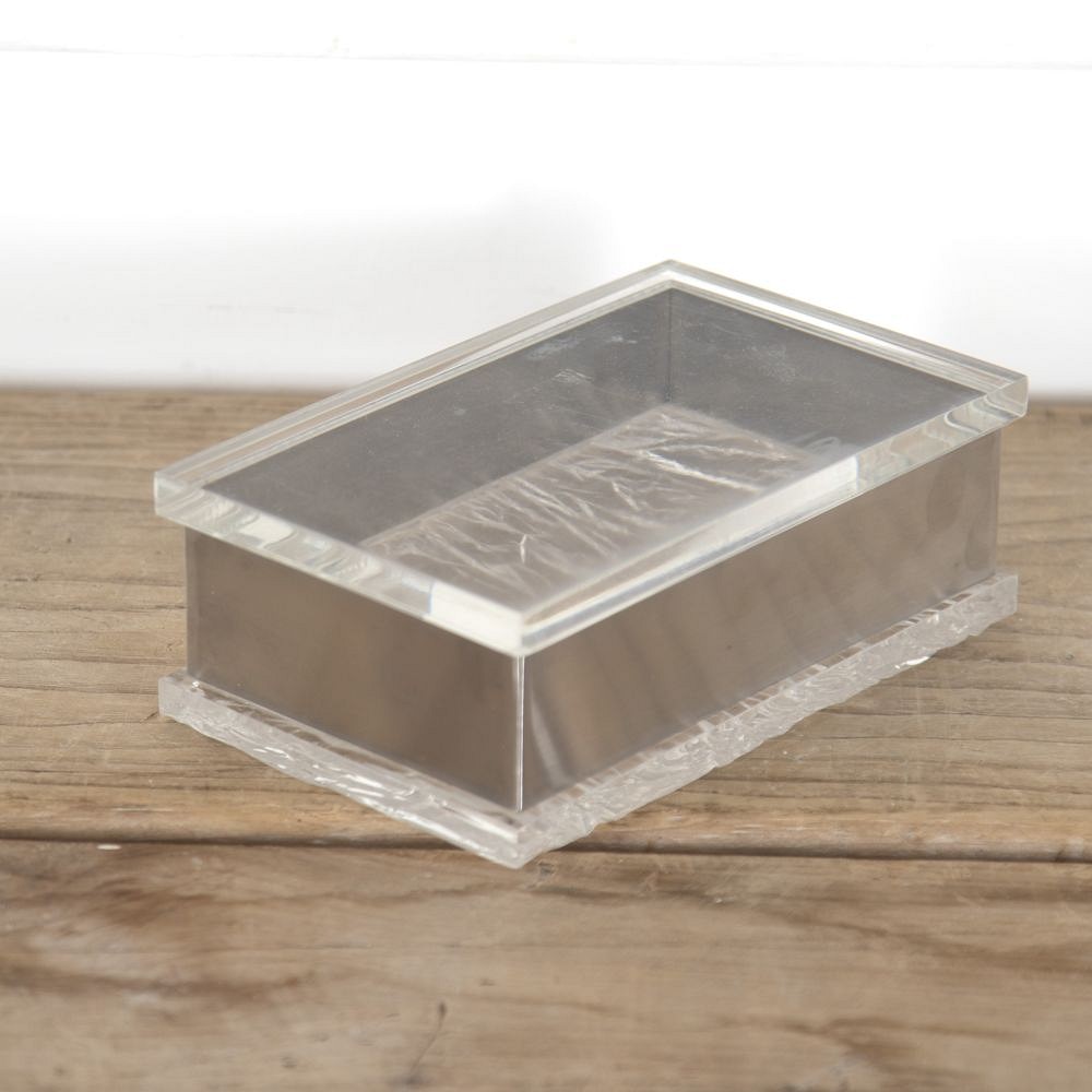 Italian Lucite and Chrome Box DA3014164
