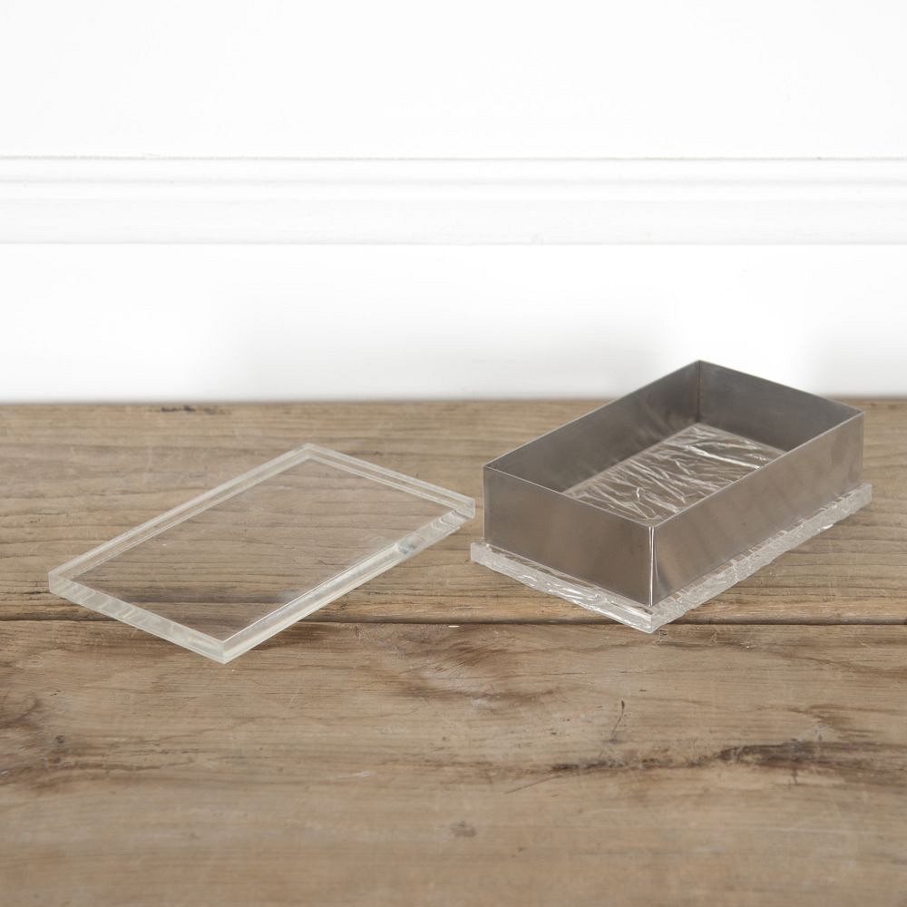 Italian Lucite and Chrome Box DA3014164