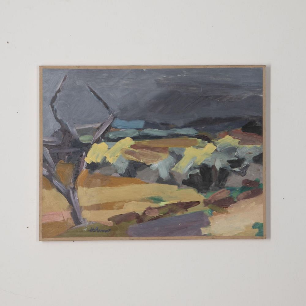 Mid-Century Abstract Expressionist Landscape Painting WD3030797