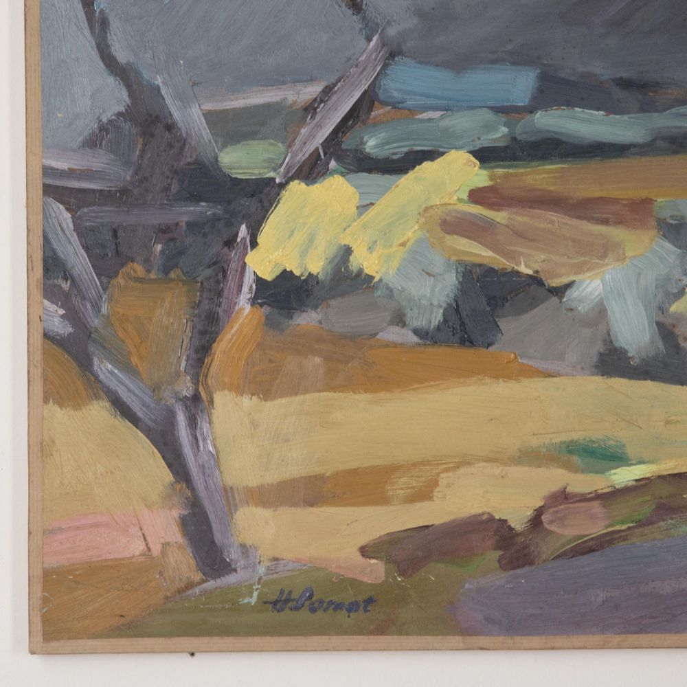 Mid-Century Abstract Expressionist Landscape Painting WD3030797