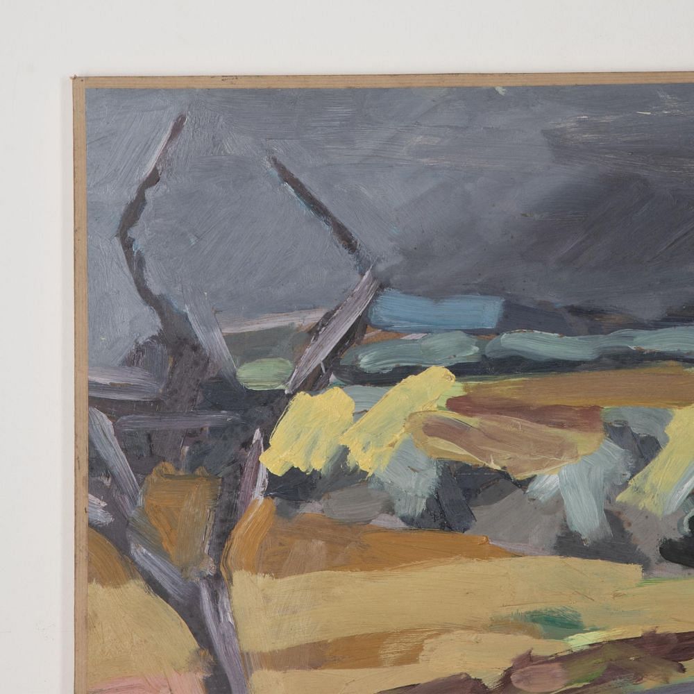 Mid-Century Abstract Expressionist Landscape Painting WD3030797