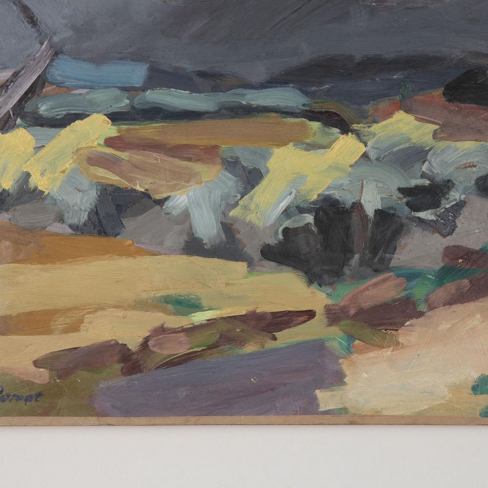 Mid-Century Abstract Expressionist Landscape Painting WD3030797