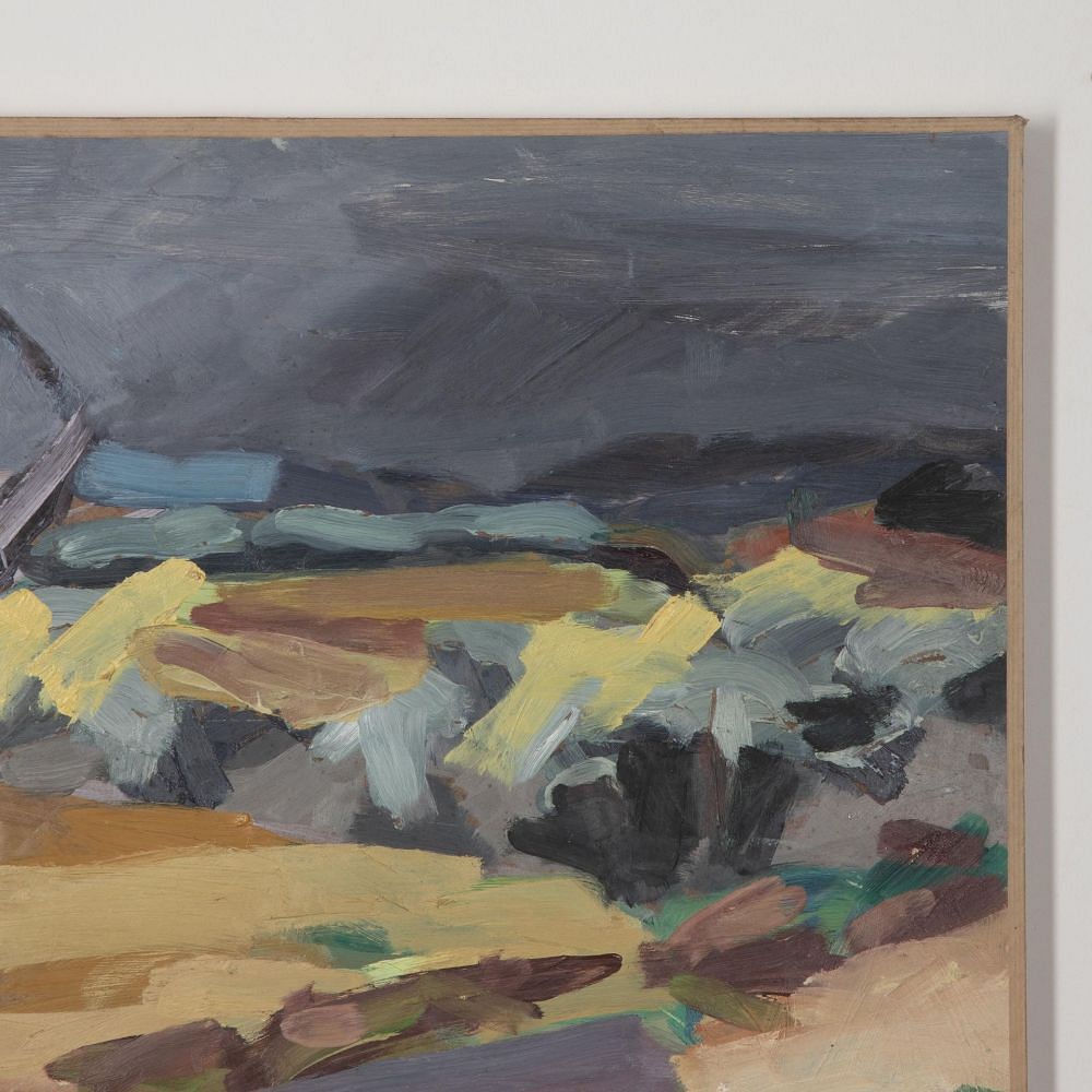 Mid-Century Abstract Expressionist Landscape Painting WD3030797