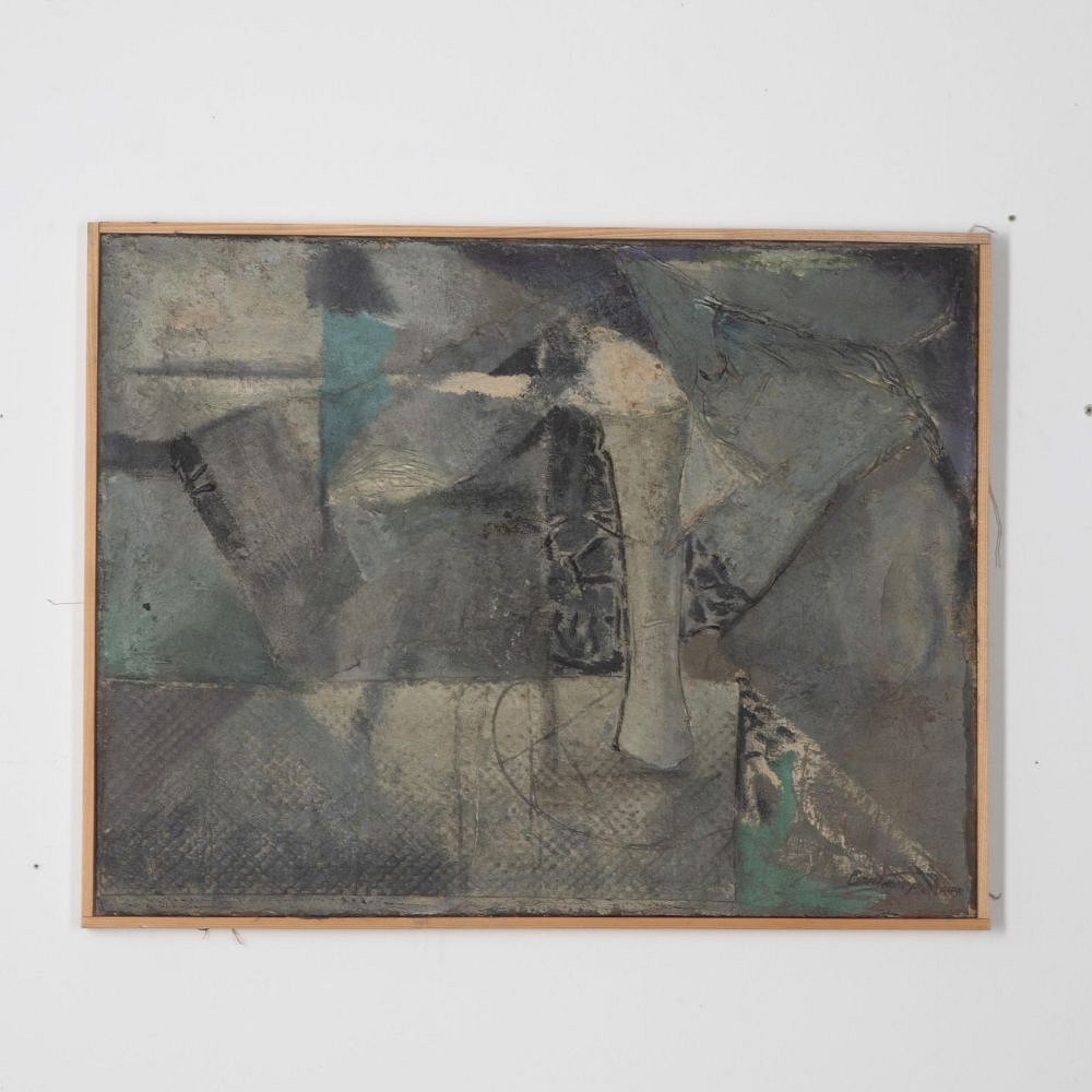 Mid-Century Abstract Painted Collage WD3030796