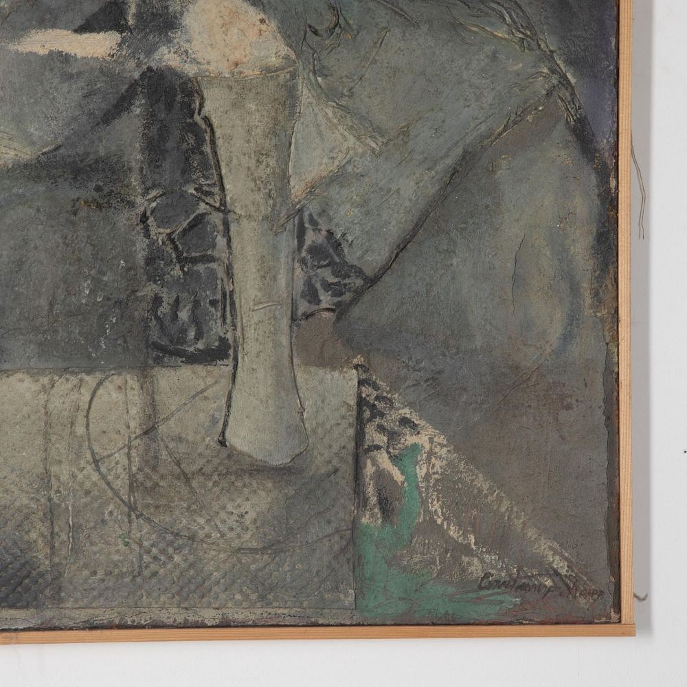 Mid-Century Abstract Painted Collage WD3030796