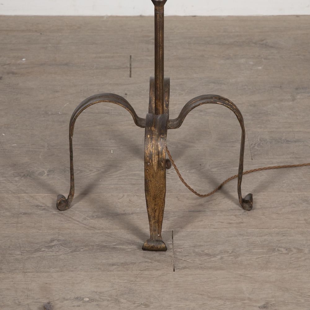 Mid-Century Spanish Gilded Iron Floor Lamp LF3030800