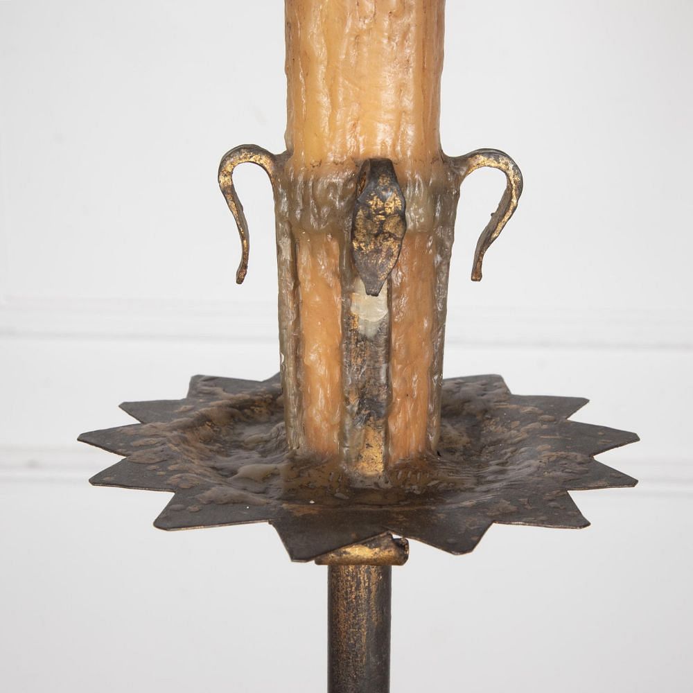 Mid-Century Spanish Gilded Iron Floor Lamp LF3030800