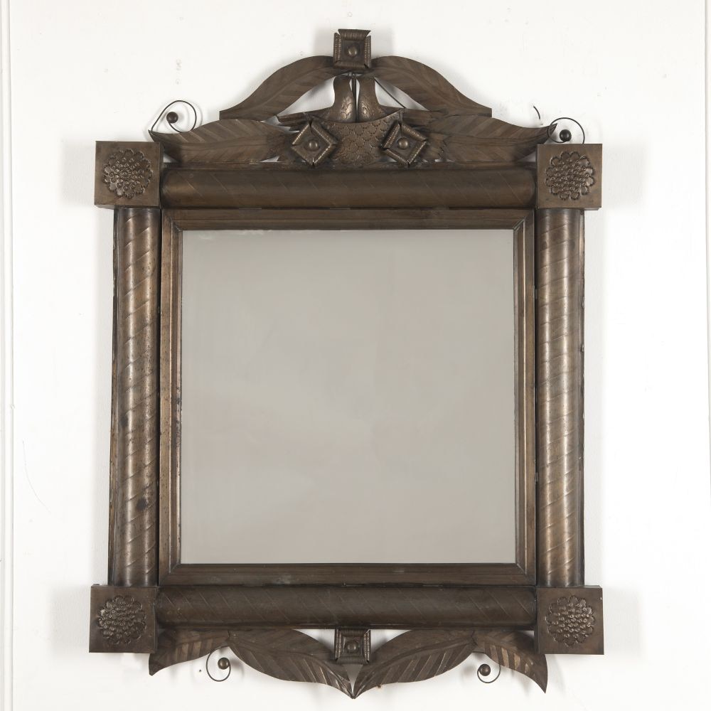 French Mid Century Tole Marriage Mirror MI1515396