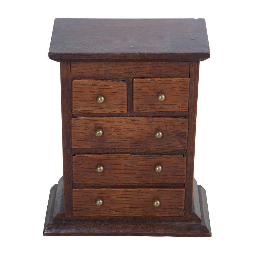 Miniature Oak Chest of Drawers CC4411732