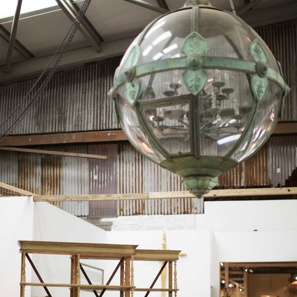 Monumental Copper Sixteen Light Globe Lantern LC994651