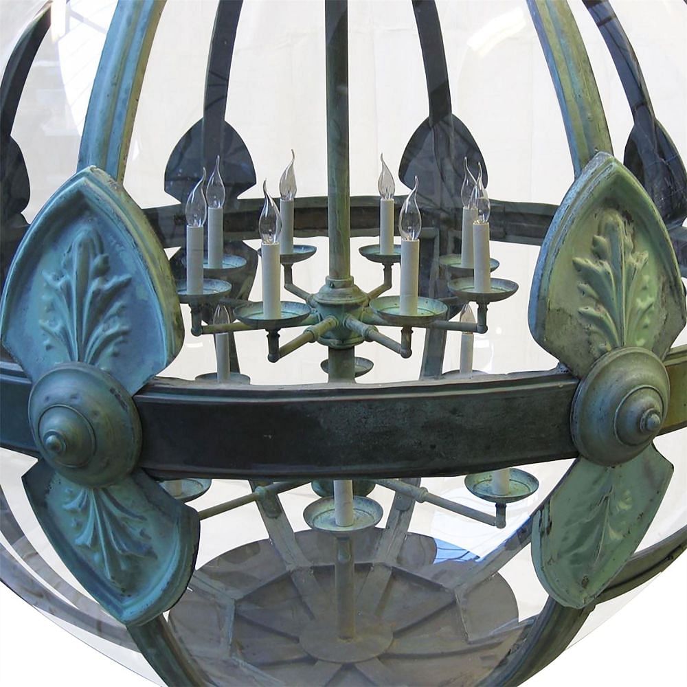 Monumental Copper Sixteen Light Globe Lantern LC994651