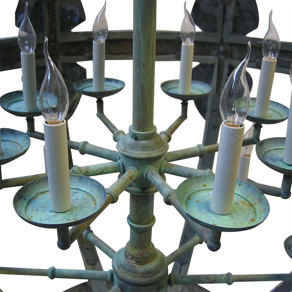 Monumental Copper Sixteen Light Globe Lantern LC994651
