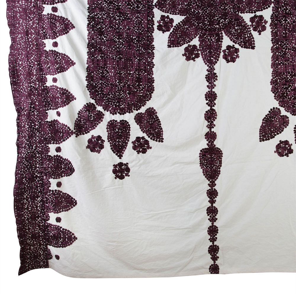 Moroccan Silk Embroidered Throw RT0153921