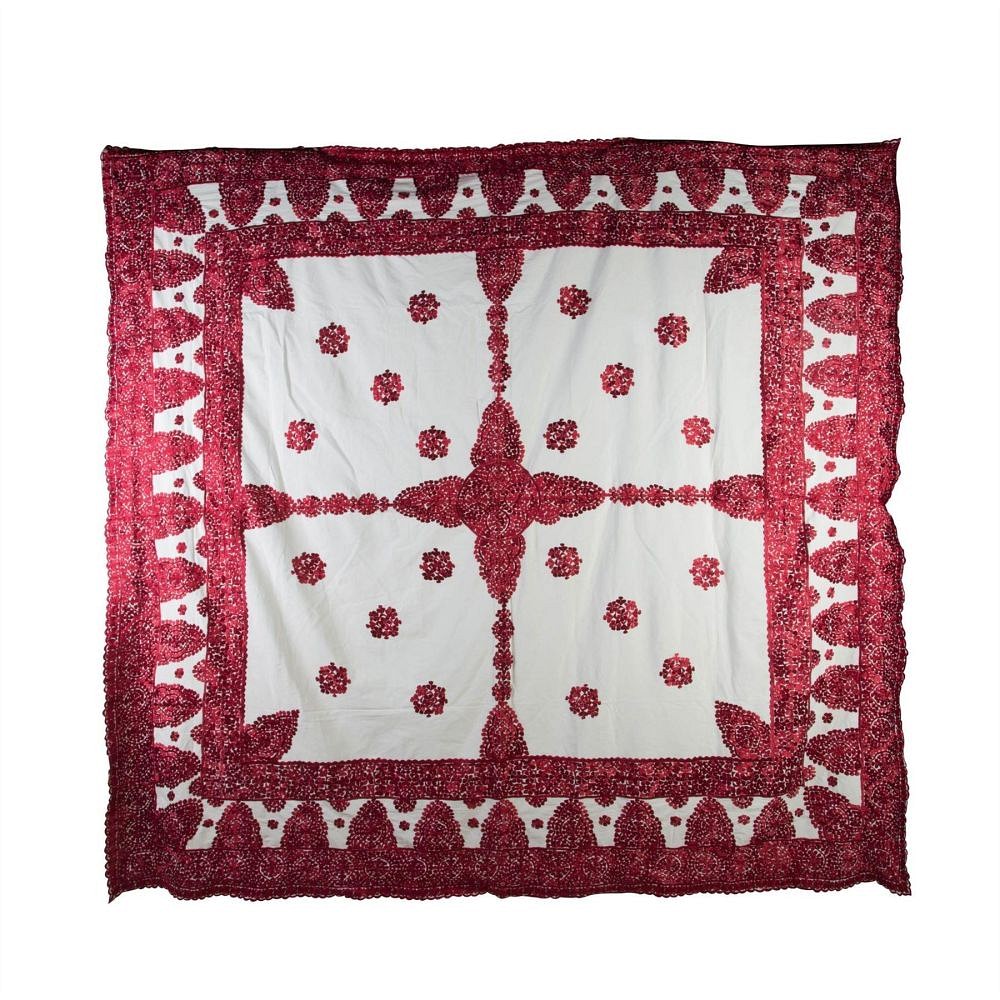 Moroccan Silk Embroidered Throw RT0153923