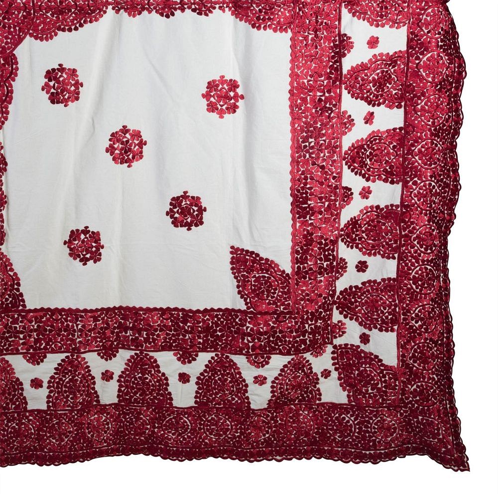 Moroccan Silk Embroidered Throw RT0153923