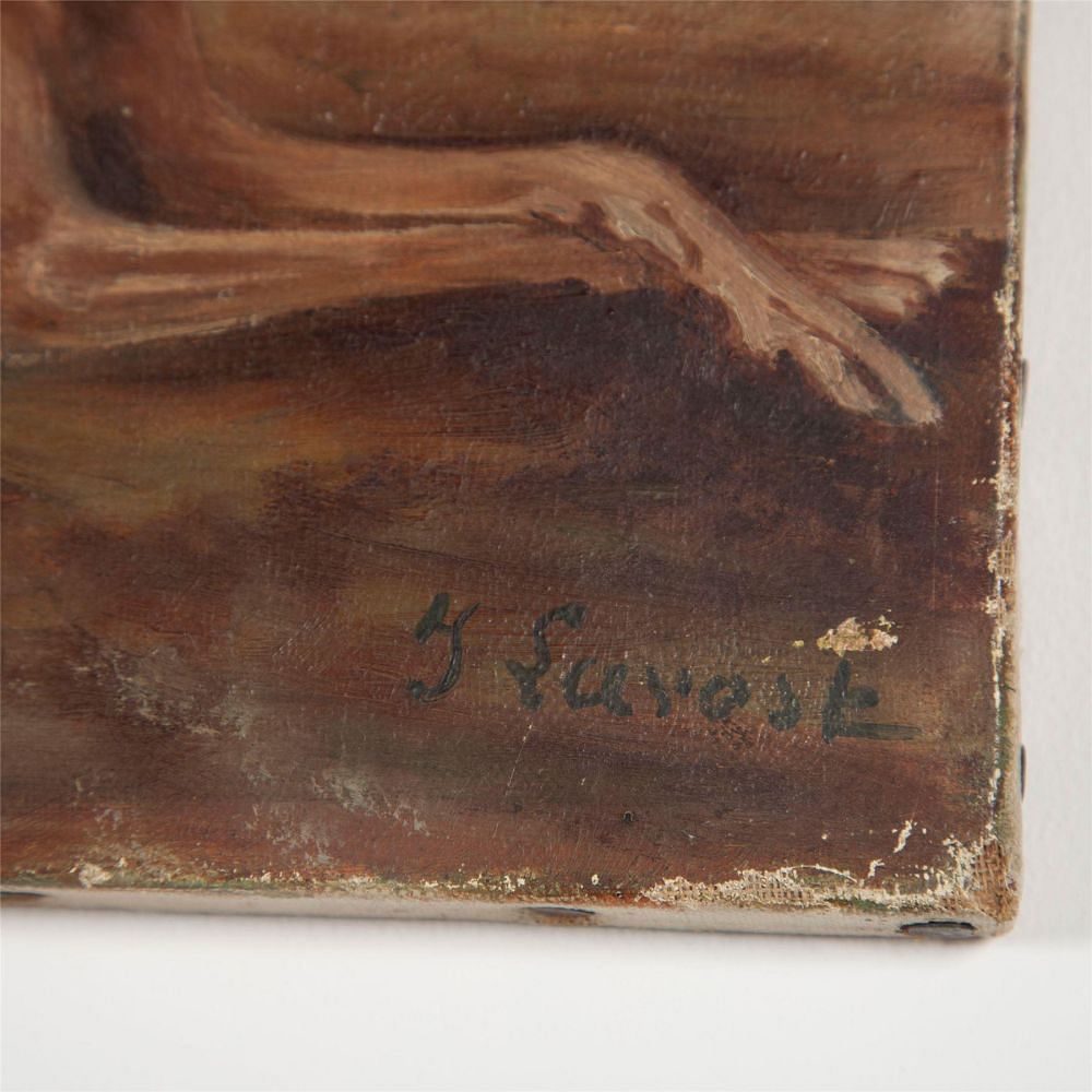 Oil on Canvas Painting of Whippets WD6061944