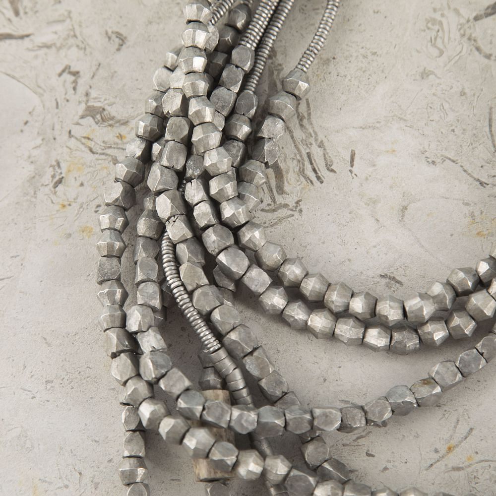 Orma Tribal Necklace in Cast Aluminium LS4423380