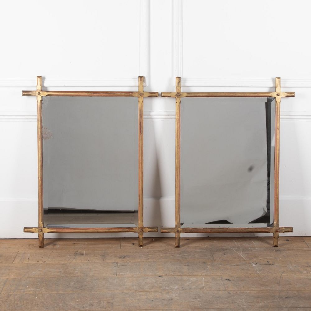 Pair 19th Century Water Gilded Mirrors MI8230212