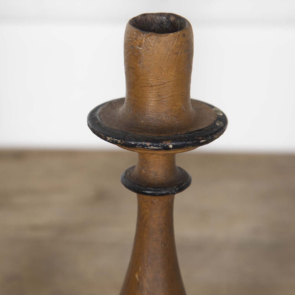 Pair of 19th Century Hand Carved French Candlesticks DA4424795
