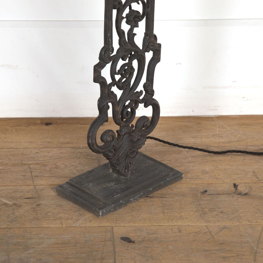 Pair of 19th Century Iron Balustrade Lamps LL7523106