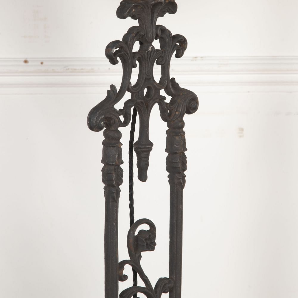 Pair of 19th Century Iron Balustrade Lamps LL7523106