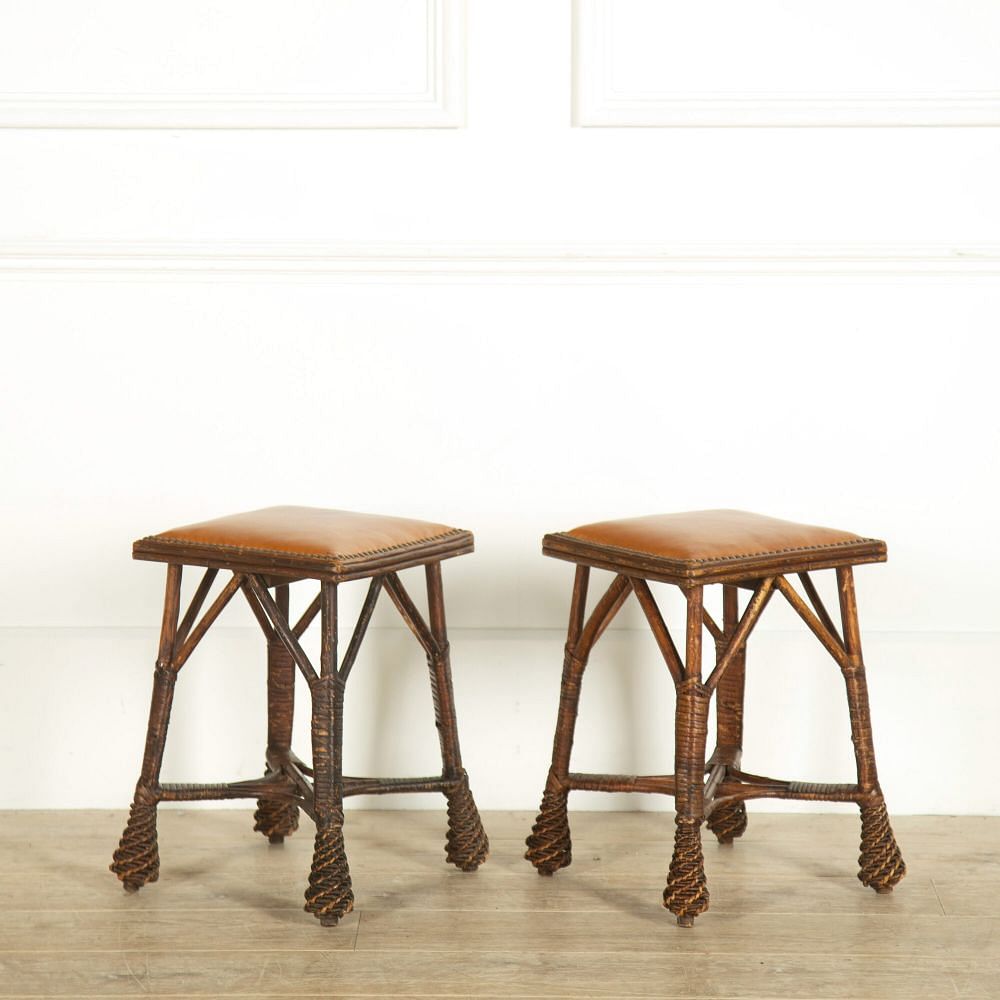 Pair of Aesthetic Movement Stools ST159058