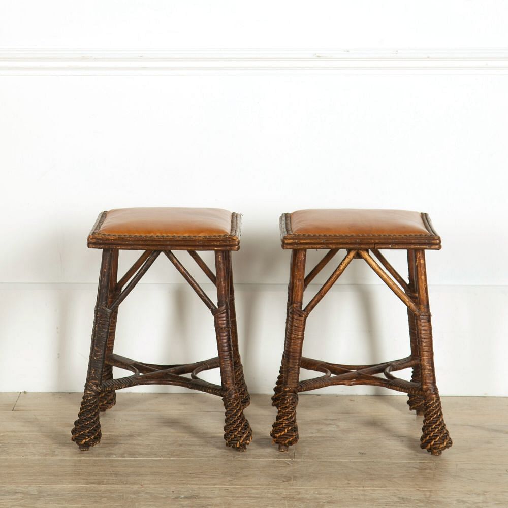 Pair of Aesthetic Movement Stools ST159058