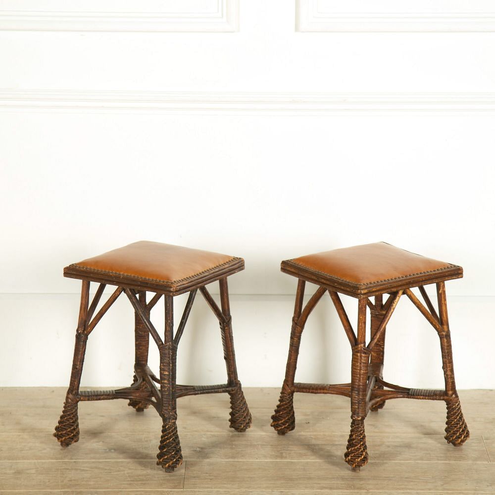 Pair of Aesthetic Movement Stools ST159058