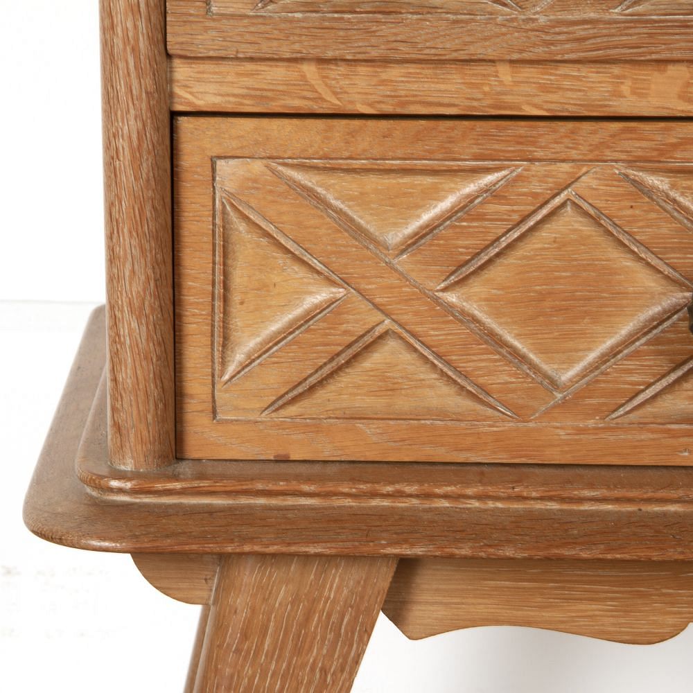 Pair of Art Deco Limed Oak Cabinets BD8517319